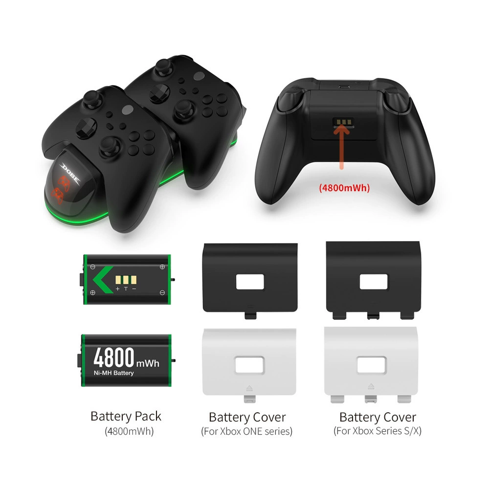 XboxSeries двойная зарядка батареи ручка зарядка Xboxone/X/S с LED дисплеем, беспроводная подзарядка сидения для ручки