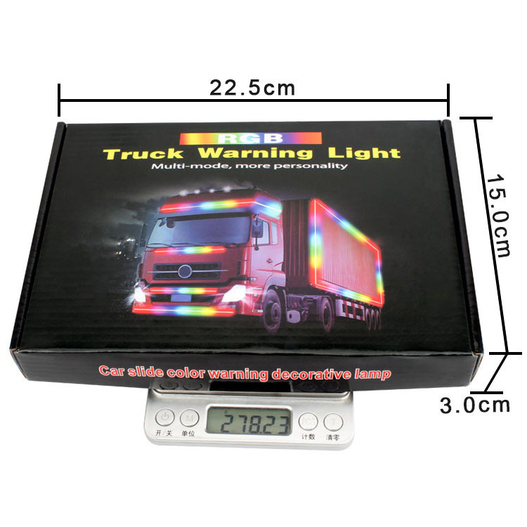 Cross-Border special supply car light pickup truck tail light wide pressure multi-function magic color streamer horse racing streamer modified warning light