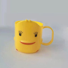 Factory Supply Cartoon Creative Little Yellow Duck Water Cup Adorable Cartoon Shape Children's Toothbrush Cup Thick Toothbrush Cup