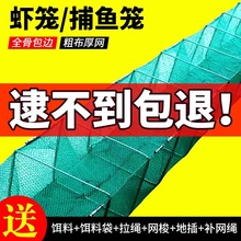 虾笼渔网鱼网泥鳅龙虾地网笼捕鱼折叠鱼网黄鳝笼河虾网捕虾网笼子