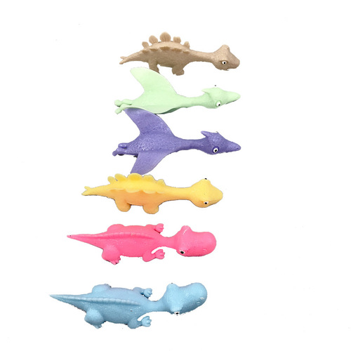 Creative finger slingshot dinosaur decompression toy slingshot target dinosaur cheering trick vent sticky wall toy