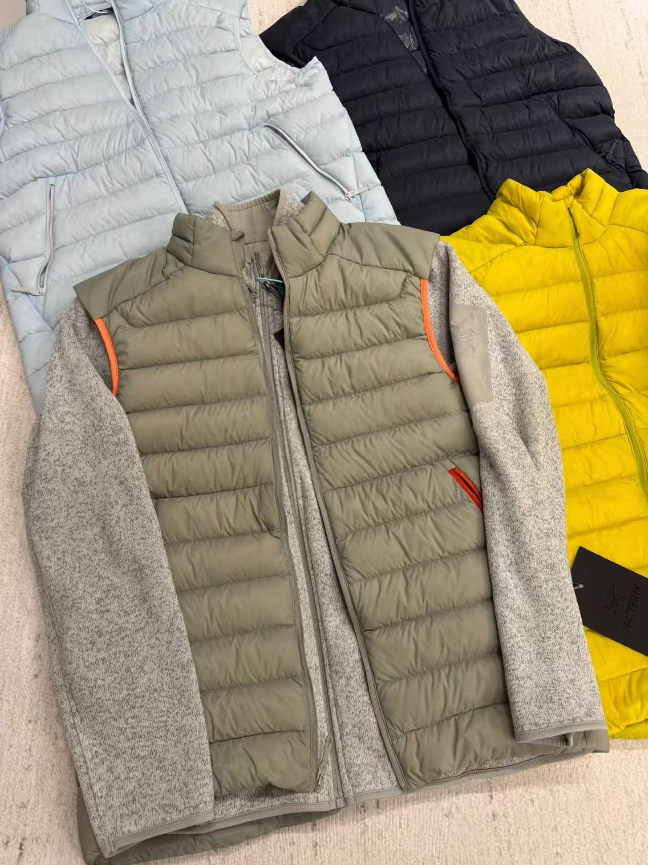 Bird 's Home Selection Cerium Velvet Short Sleeve Chaleco de invierno caliente montañismo a prueba de viento logotipo flojo impermeable