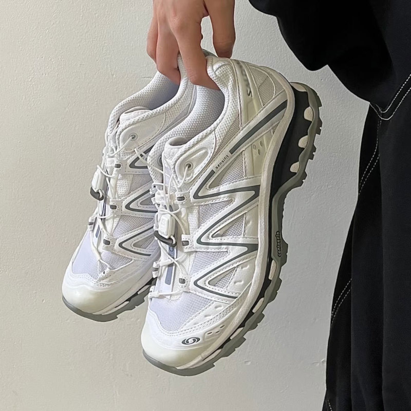 Putian Pure Original Version Salo Xt-Quest White Khaki Outdoor Hiking Shoes Cross-Country Running Sneakers