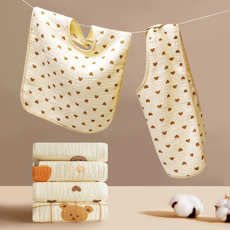 Children's Mouthwash Bib, Baby Toothbrushing Towel, Non-Wet Clothing Scarf, Multi-Functional Waterproof Towel, Face Towel, Mouthwash Towel