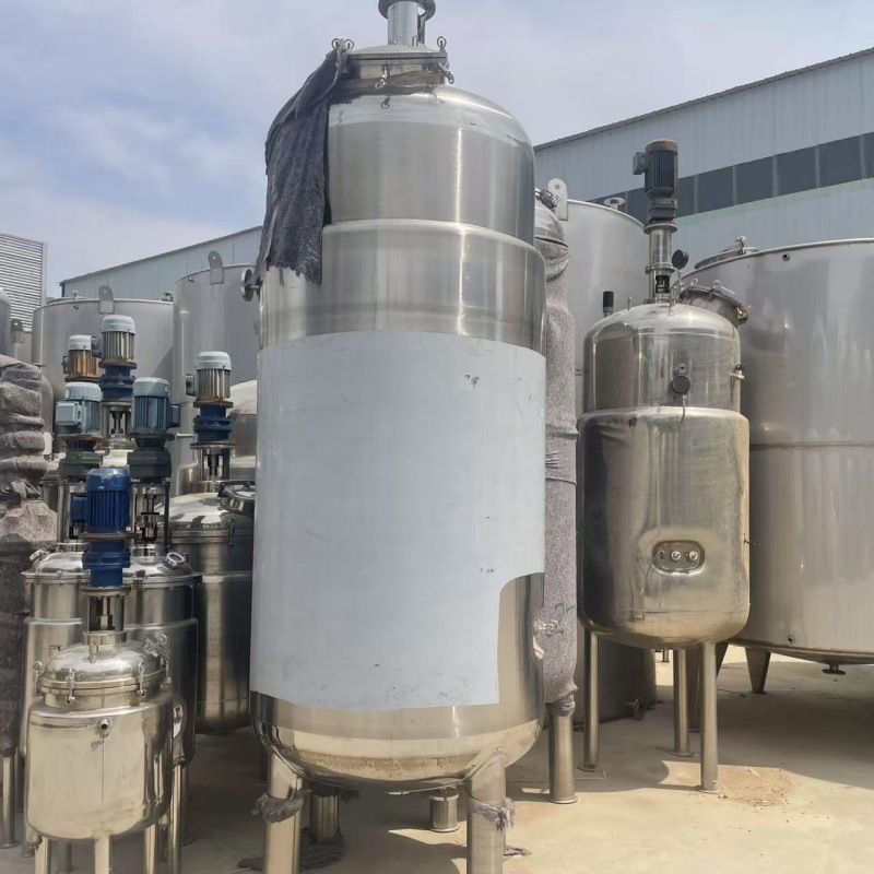 转让二手不锈钢发酵罐  化工真空发酵设备 不锈钢双层立式密封罐