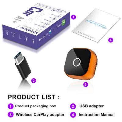 Car Adapter for Apple – Simsiz CarPlay və Android Auto