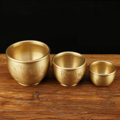 Copper Jar Ornaments, Hundred Blessings Jar, Copper Jar Decorations, Brass Rice Jar, Wholesale Copper Crafts for Home Accessories and Decorations