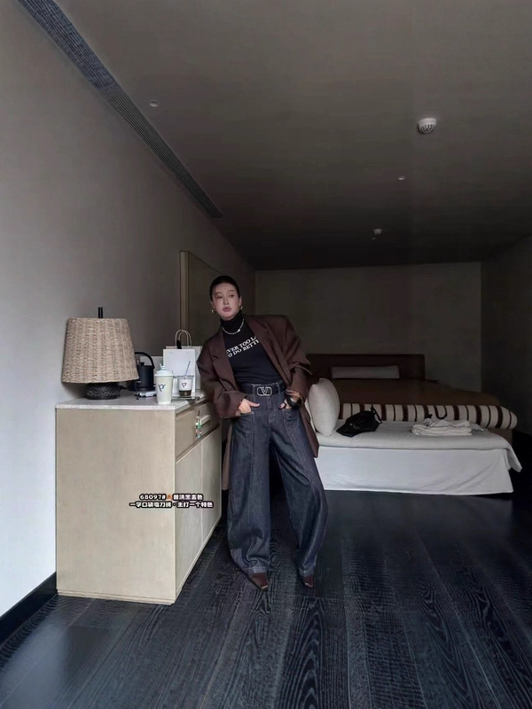 绿青蛙高品质秋冬新款弯刀牛仔裤女68097整首拿不拆码|undefined
