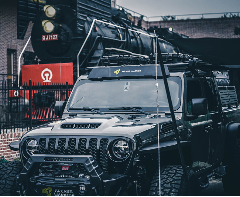 ARCANE WARRIOR Car Camping Style aw Luggage Rack Special Spoiler Roof Platform Outdoor Noise Reduction Canopy