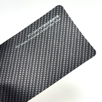 Car Pet Simulated Carbon Fiber Color-Changing Auto Color Change Film - matte-simulated-carbon-fiber-silver-152m17m-supports-slitting