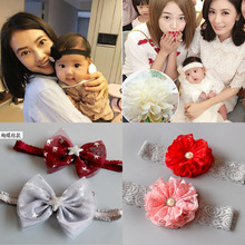 新品宝宝发带韩国女婴公主0-3岁头饰婴儿蕾丝护卤门儿新生的夏天