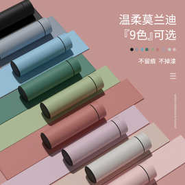 新款304不锈钢保温杯智能显温商务水杯简约随手杯茶水分离直杯