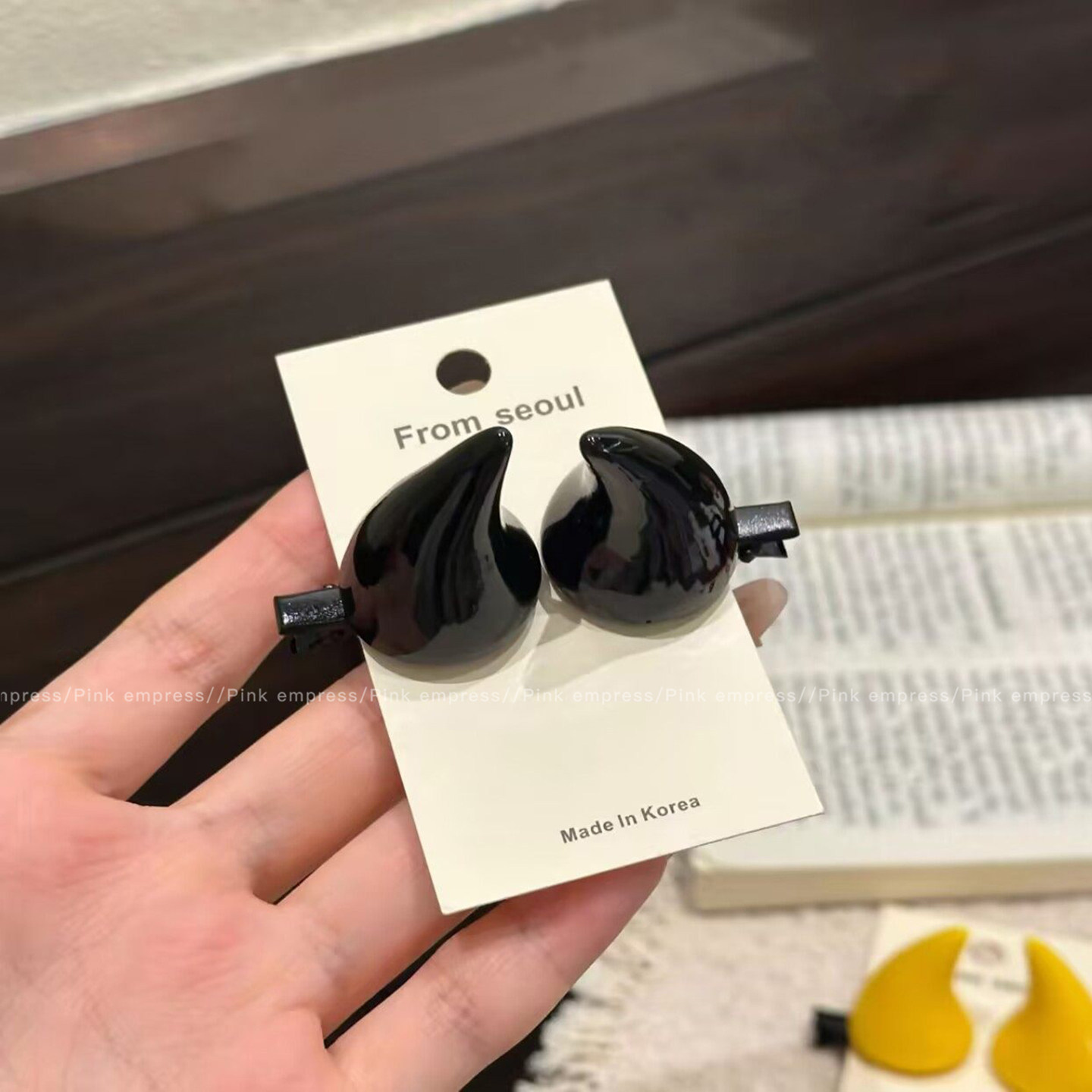 Tijeras de simulación divertidas bombilla pequeña horquilla tocado lado femenino frente Bangs clip de pelo roto horquilla accesorios para el cabello