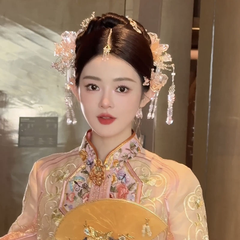 花嫁秀和頭飾り、甘い年齢軽減タッセルヘアピン、チャイナスーツ、ドレス、フォトスタジオ、写真スタイリングアクセサリー|undefined