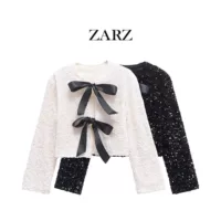 Платье для женщин, декоративная бантом из пайеток, европейский стиль, классическая модная, размеры XS–L