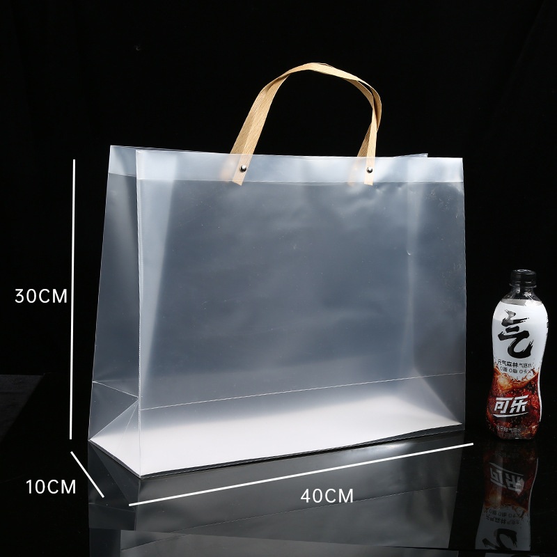 スポット卸売 pp 透明ハンドバッグつや消し pvc プラスチックギフトバッグ結婚式のキャンディーギフトバッグカスタマイズ|undefined