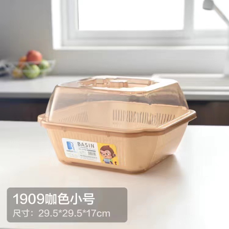 스몰 사이즈 1909 투명 카키 [1~2인 가족에게 적합]