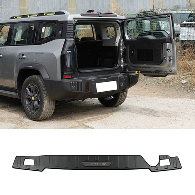 Modification, Welcome Pedal, Trunk | Dekorativ pedal başlıqları - trunk-outside-1-piece-of-outer-rear-guard-stainless-steel-black-titanium-brushed-suitable-for-23-jitu-travelers