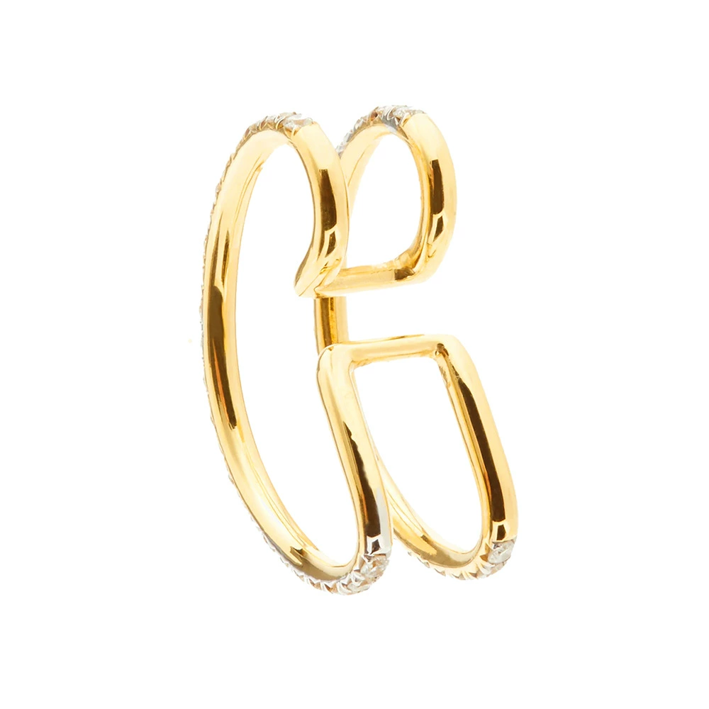 Zirconium, golden retro earrings, ear clips, high-quality style, no pierced ears, European style