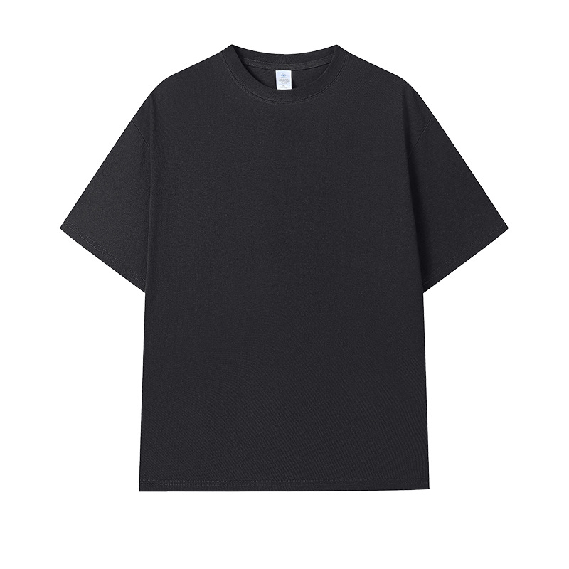 210g 7A antibacteriano fresco verano manga corta cuello redondo overol camisa publicitaria camisa cultural ropa de clase camiseta de algodón personalizado