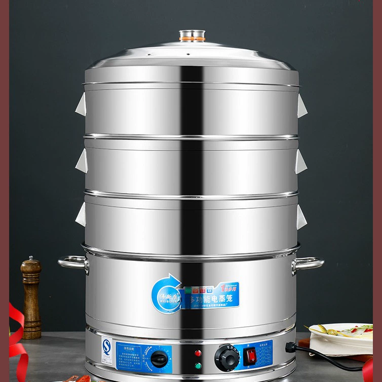 Коммерческая трехслойная электрическая пароварка из нержавеющей стали может быть рассчитана