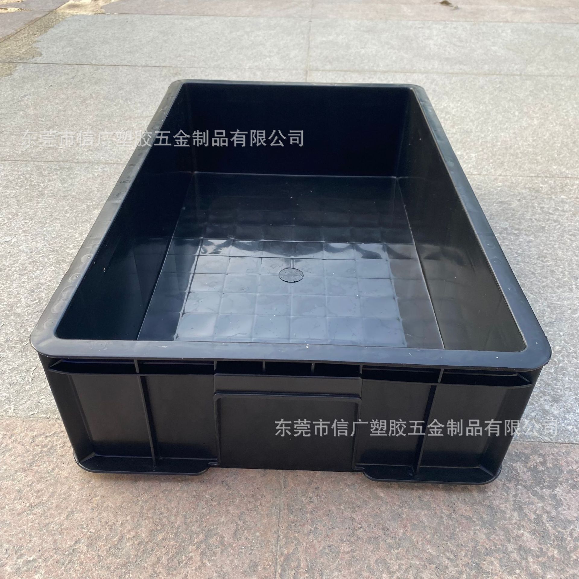 现货ESD黑色防静电胶箱 加厚超大号电子元件周转箱防静电塑料框