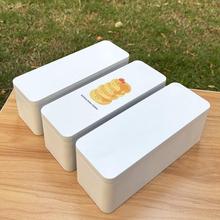 长条马口铁盒长方形蕾丝曲奇包装盒子20x7铁盒空盒烘焙包装礼品盒