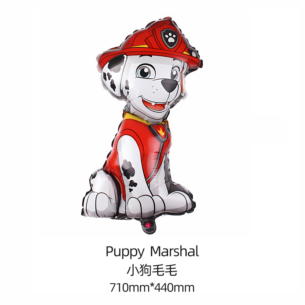 Dibujos Animados wangwang equipo perro película de aluminio niños bebé globo cumpleaños tema escena fiesta decoración papel de aluminio