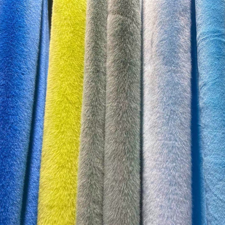 550G pequeño visón europeo alto y bajo piel de conejo suave nieve visón terciopelo textura ropa zapatos y sombreros juguetes hogar textil bufanda tela