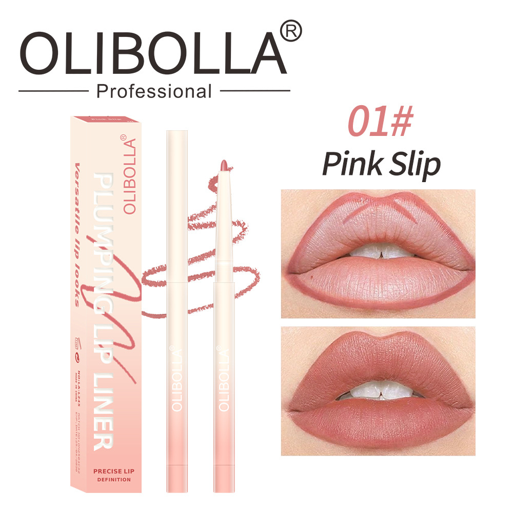 Comercio exterior transfronterizo OLIBOLLA color mate 8 color delineador de labios duradero impermeable y no se desvanece lápiz labial lápiz labial