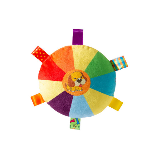 Dog Plush Sound Frisbee Toy Interactive Self-Enjoyment and Boredom Relief Artifact for Grinding Teeth and Bite-Resistant Pet Training Corgi Teddy