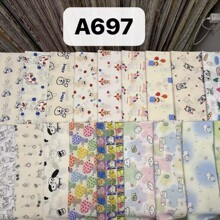 A697全棉数码印花面料手工连衣裙家居服衬衫儿童服装面料