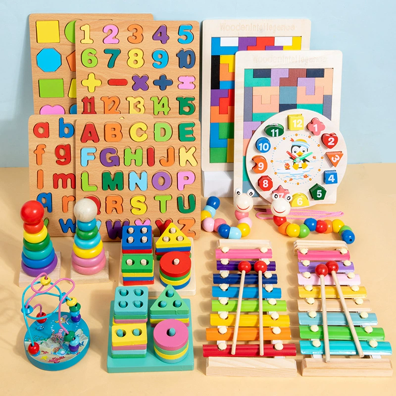 CECPC детский дошкольник постучал в восьмиугольное пианино детский сад Четыре набора столбов тетрис 3 года развивающие игрушки