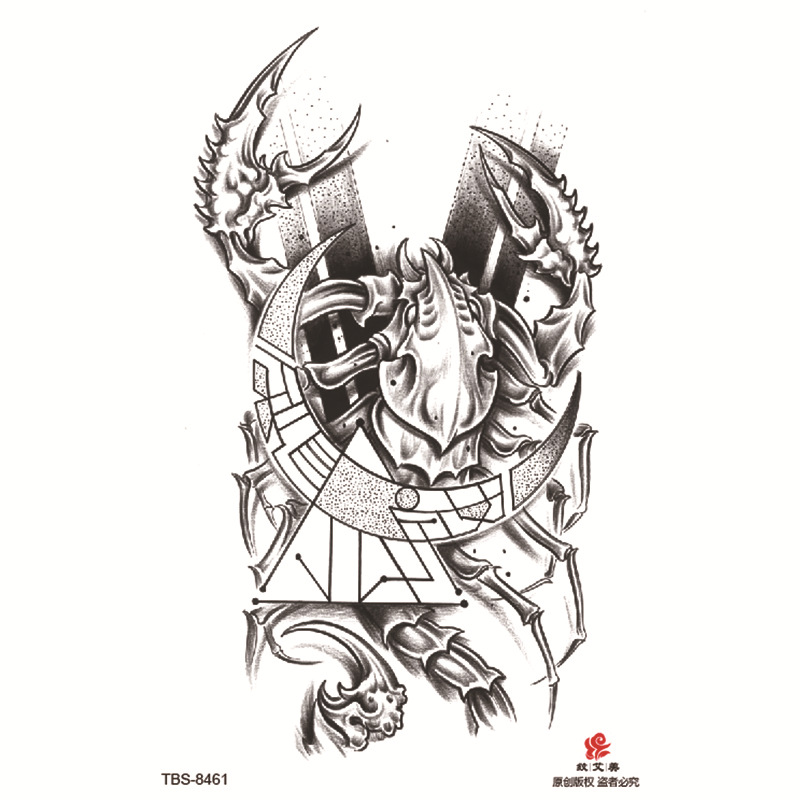 Pegatinas de tatuaje impermeables de brazo completo pequeño, símbolo de tótem, pegatinas de brazo pequeño, conjunto de ensamblaje al por mayor, suministro transfronterizo