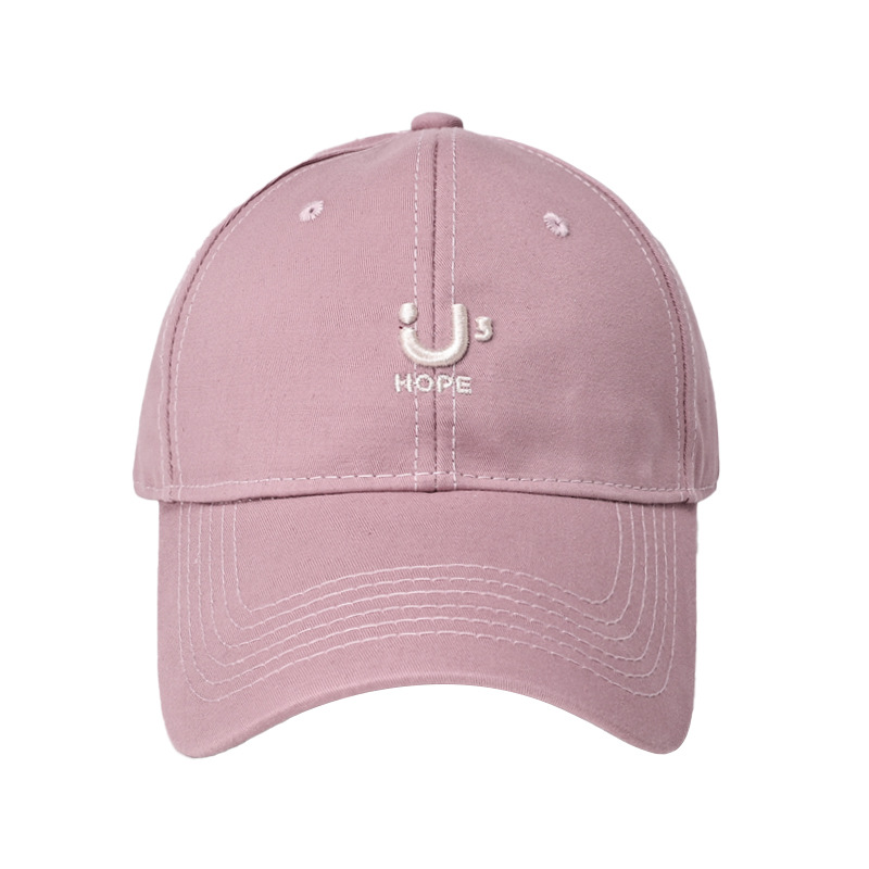 Gran bordado de letras alrededor de la cabeza adecuado para la cara redonda cara cuadrada sombrero de béisbol profundo sombrero de la mujer ancho borde de sombrero para mostrar la cara pequeño sombrero de boca de pato