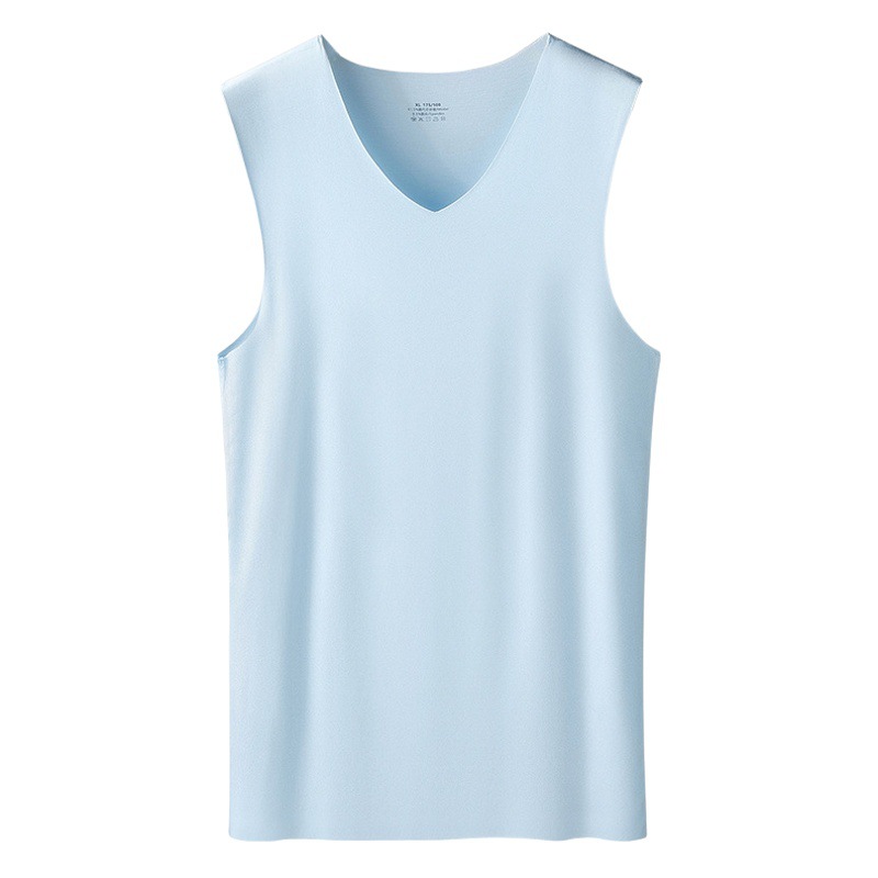 Camiseta sin Mangas de Modal para Hombre 80S de Modal y Elastano Transpirable para Deporte
