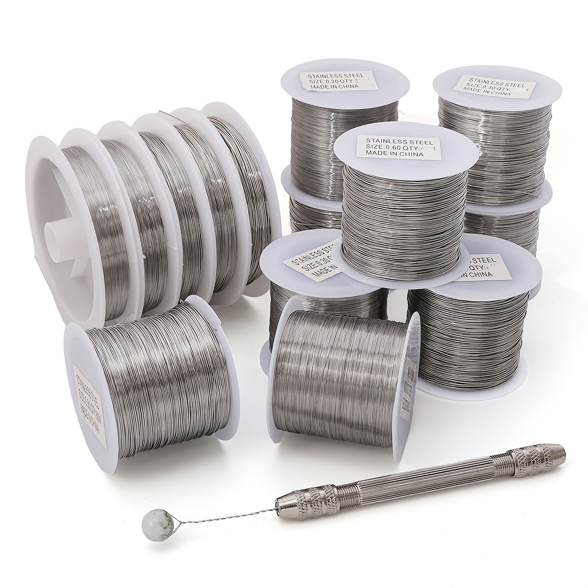 A 77520 Soft Steel Wire Beading Thread 串珠线 欧美跨境