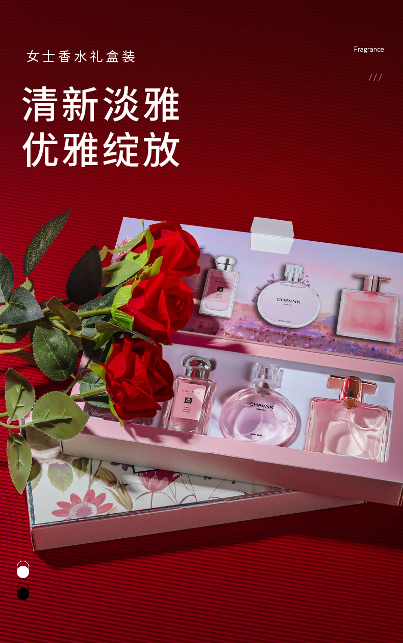 Xiaocheng Yixiang's new women's perfume set has a long-lasting fragrance and is a cross-border bestseller. My idol is the wholesale of perfume gift boxes details Picture