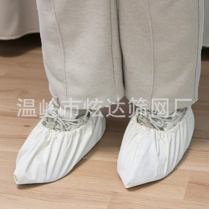 帆布鞋套反复用加厚水洗隔脏室内防滑防尘耐磨客人家用鞋脚套批发