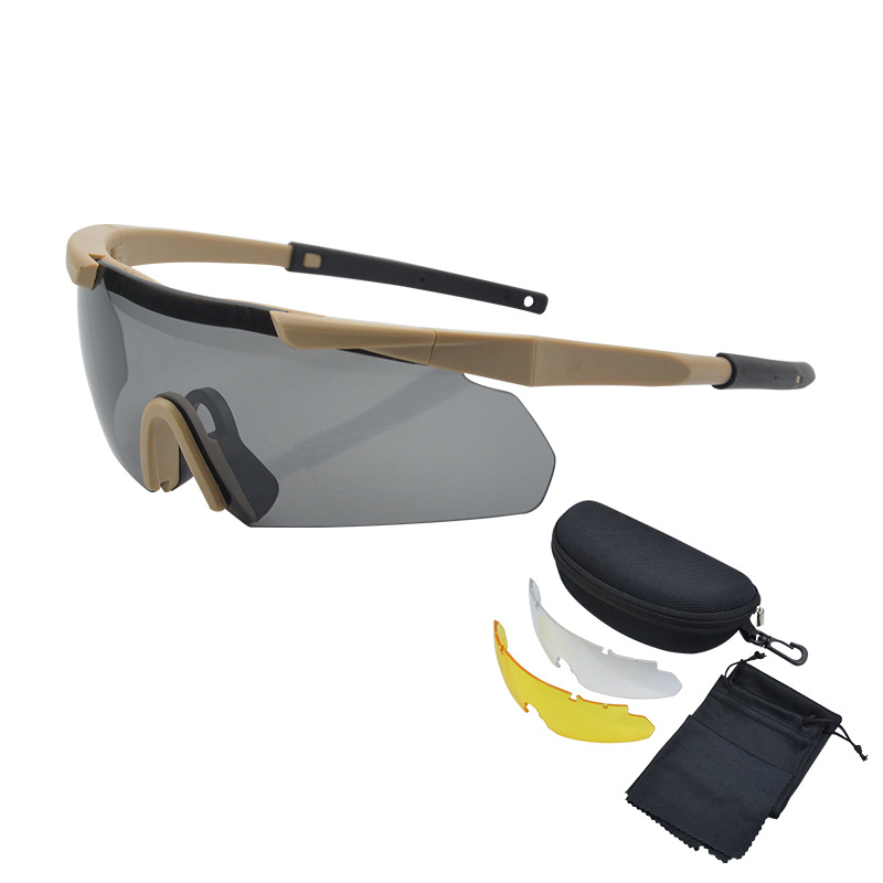 New-style protective eyewear: Outdoor tactical goggles with UV protection, impact resistance, and CS/BB bullet-proof features&mdash;dropshipping supported. Model 6012