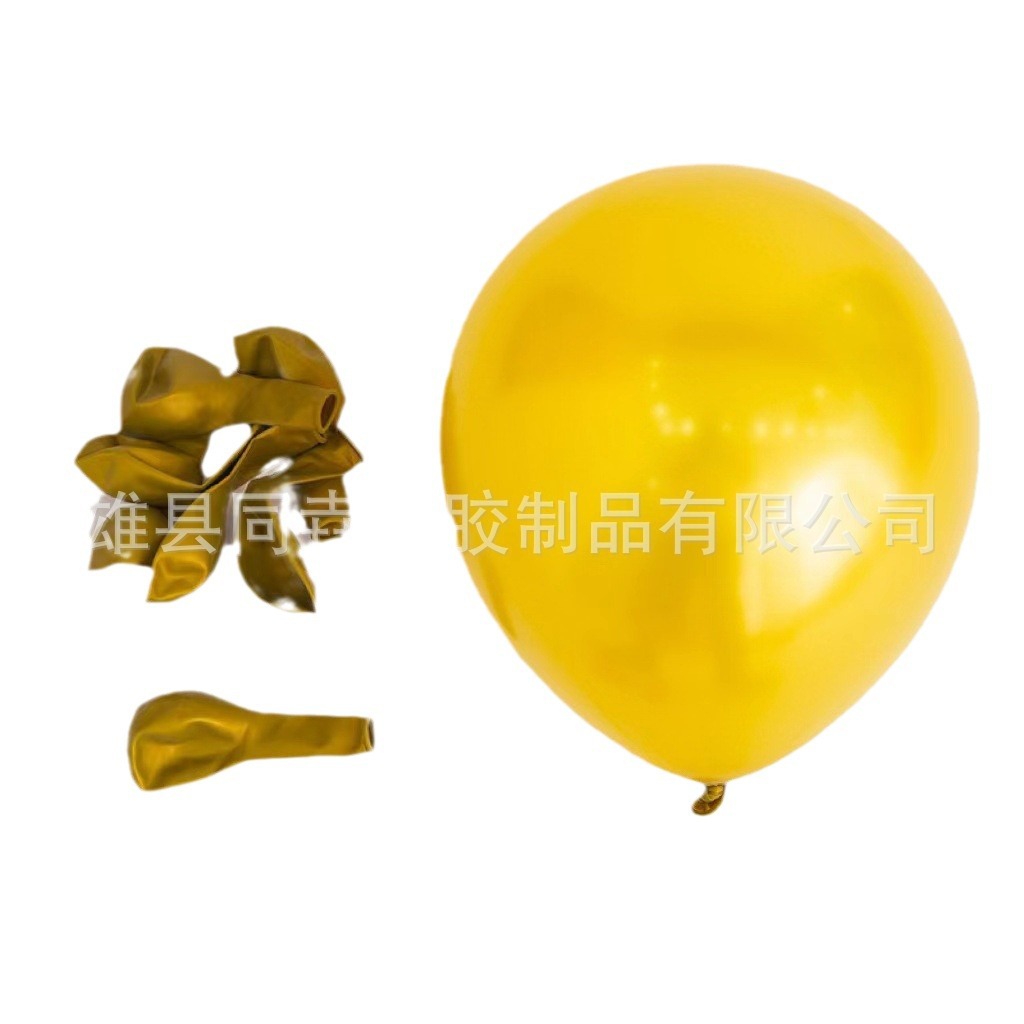 Globo redondo de látex engrosado al por mayor 5 pulgadas 10 pulgadas 12 pulgadas 18 pulgadas Globo de Oro perla globo decorativo arreglo