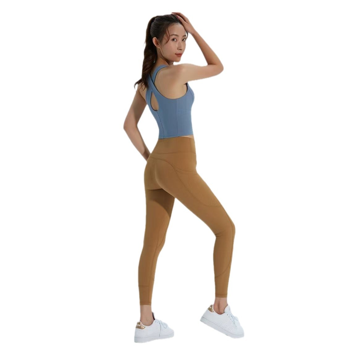Ropa interior deportiva sexy, camiseta de espalda abierta, camiseta deportiva