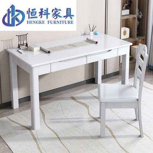 New Chinese style solid wood desk modern minimalist staff computer desk training table desk student home desks and chairs