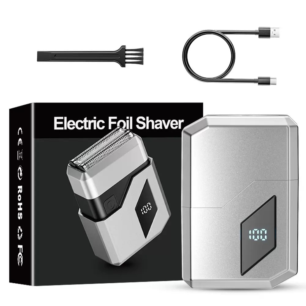 Mini afeitadora eléctrica transfronteriza, máquina de afeitar para hombre lavada de viaje portátil, venta al por mayor de una pieza, recargable