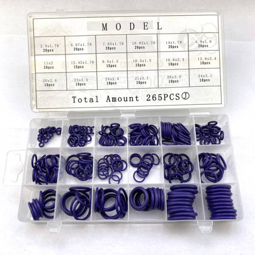 18-grid 270pc O-type rubber ring automotive air conditioning compressor seal O-ring seal