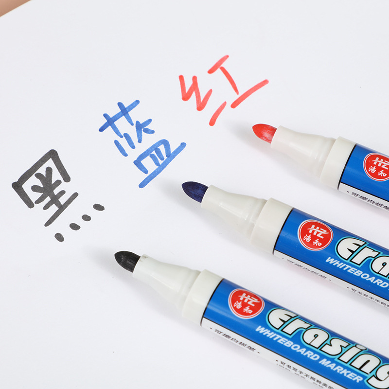 528 ホワイトボードペン黒、青、赤 3 色消去可能なマーカー大容量教育オフィス水性大型ペン卸売|undefined