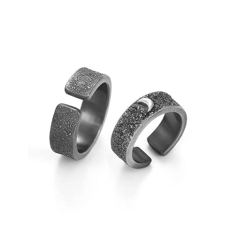 Casual Streetwear Sun Moon Alloy Copper Couple Open Rings display picture 12