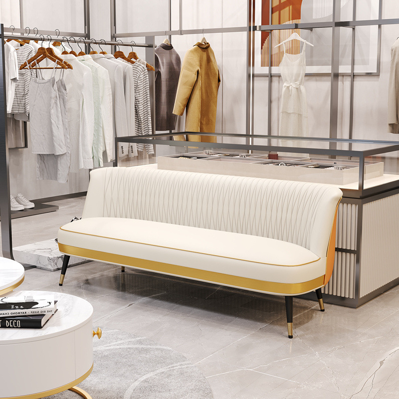 Sofá pequeño lujoso nórdico minimalista tienda de ropa de dormitorio red red doble sofá de tres personas salón salón sala de espera silla