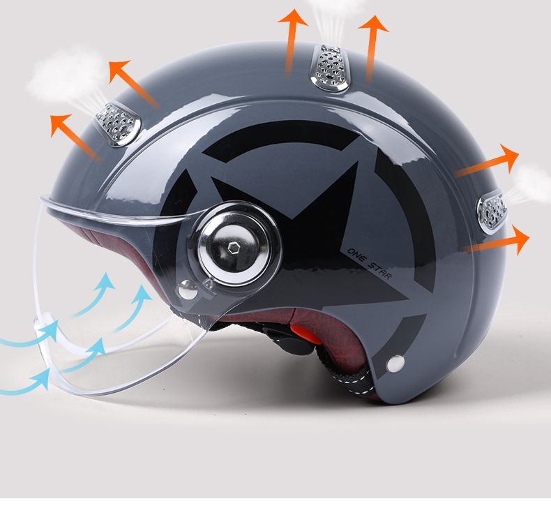 Motorcycle helmet 3C certified national standard Harley summer breathable
