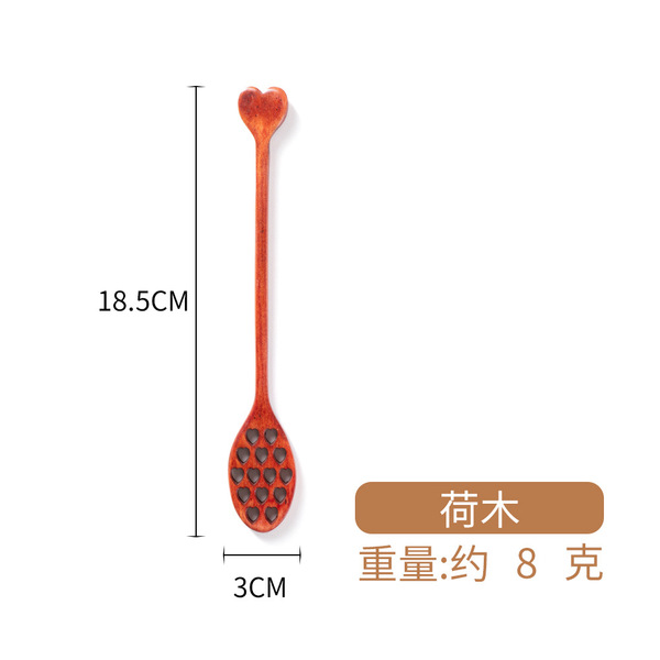 Wooden creative coffee cartoon mixing stick for home use